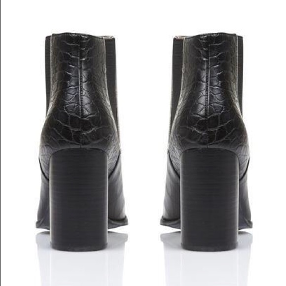 •From PARIS• MELLOW YELLOW Boot Black 8,5 cm Heel - Picture 2 of 8
